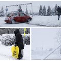 FOTOD | Imeline talveilm või otsatu oht? Piltilus lumevõõp on toonud kaasa plekimõlkimisi ja liiklusõnnetusi