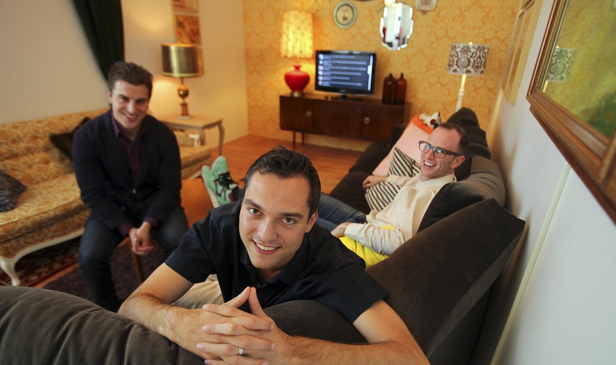 Airbnb asutajad (vasakult): Brian Chesky, Nathan Blecharczyk ja Joe Gebbia