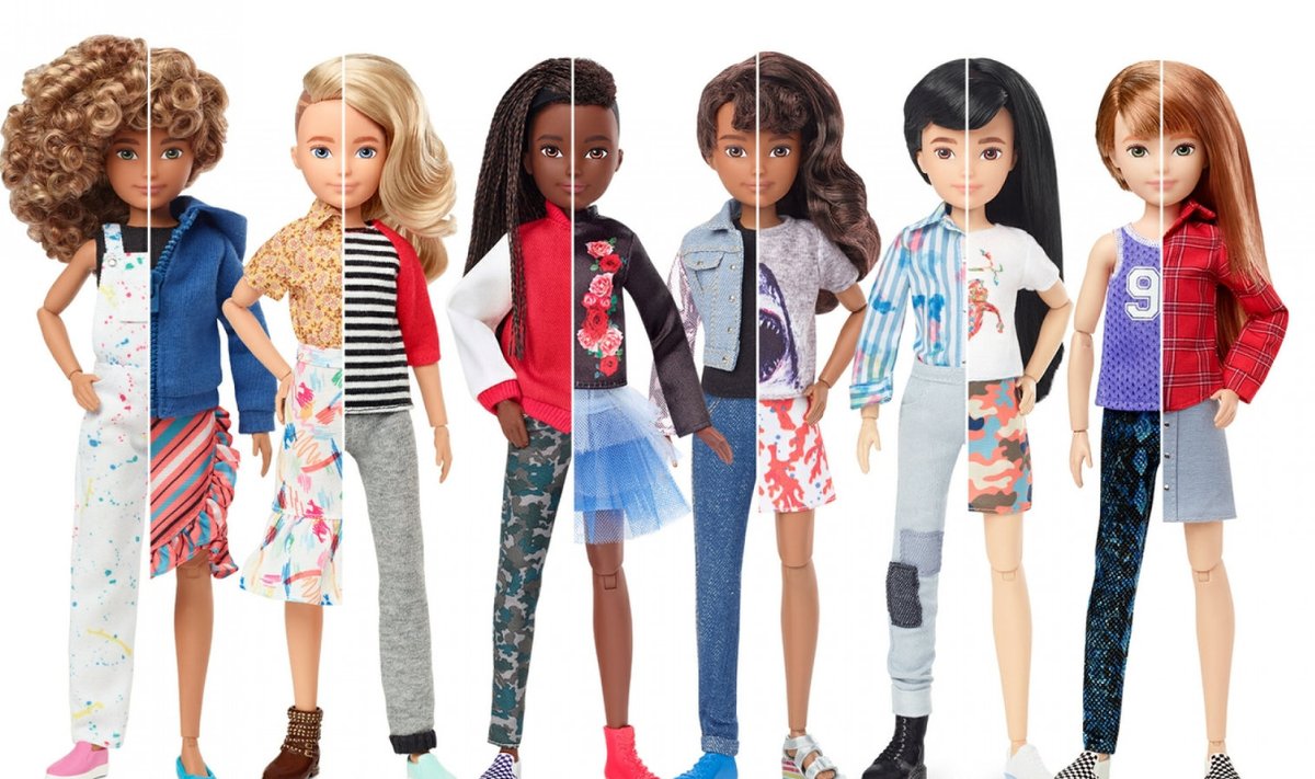 Mattel недавно выпустила серию кукол без разделения по гендерному признаку