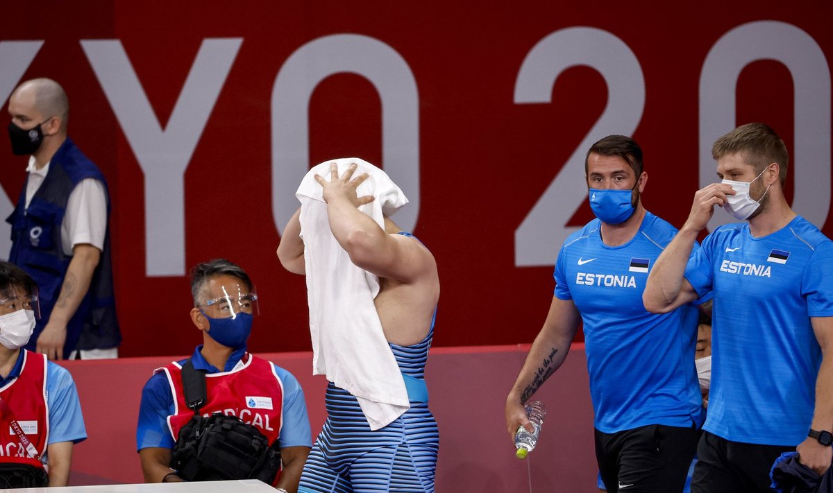 Artur Vititin Tokyo olümpial pärast avaringi kaotust.