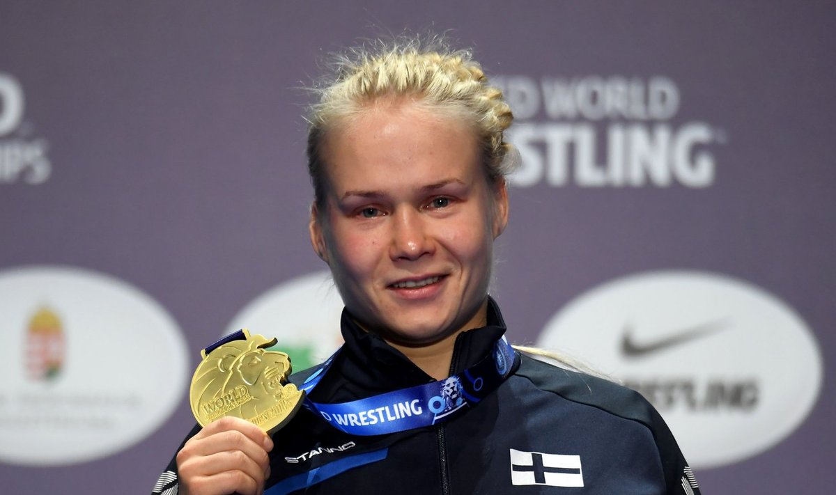 Petra Maarit Olli MM-kullaga