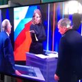 ВИДЕО: Жириновский обругал Собчак матом во время дебатов, в ответ она облила его водой