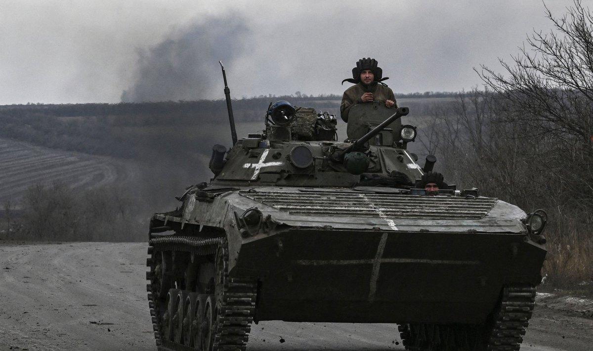Украинские военные близ Бахмута