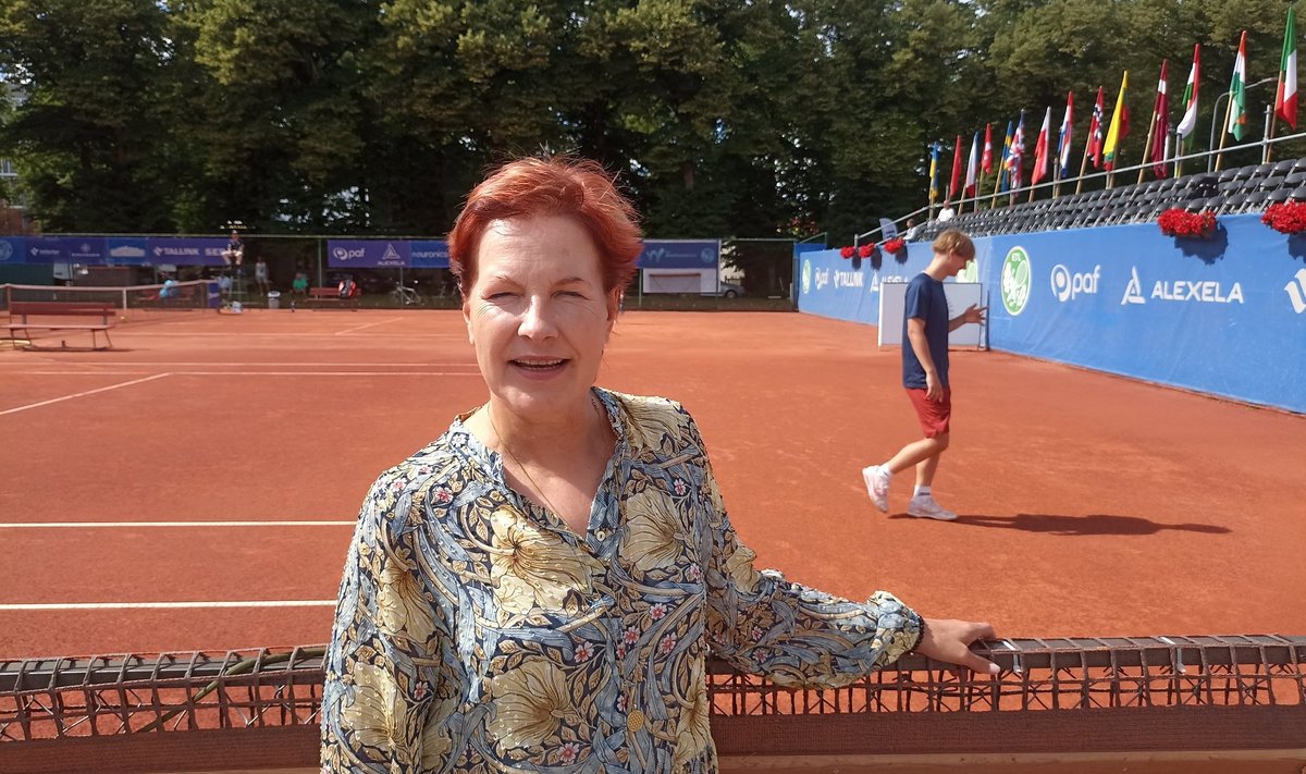 ITF-i turniiri Kapitel Open direktor Tiina Post Pärnu Kesklinna Tenniseklubi väljakutel.