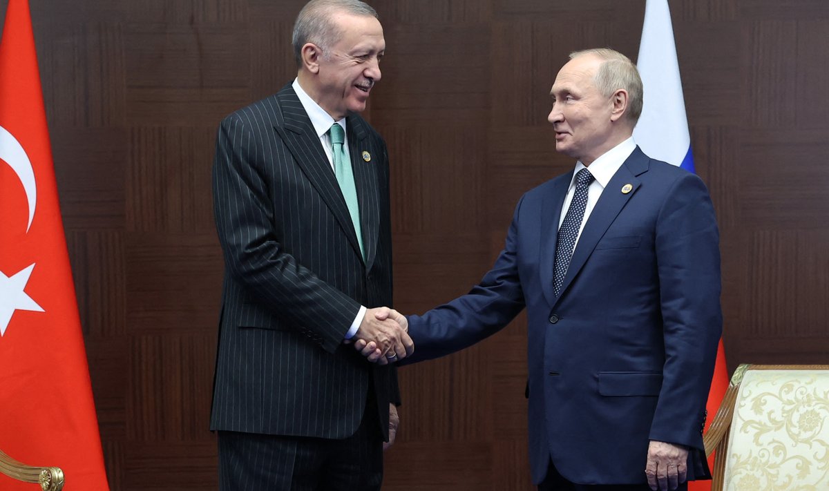 Recep Tayyip Erdoğan ja Vladimir Putin kohtusid viimati oktoobris.