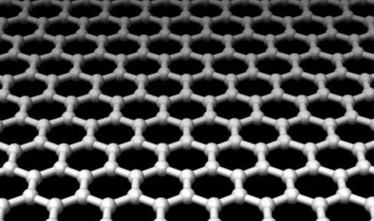 Grafeeni ideaalne kristalliline struktuur: Foto: Wikipedia