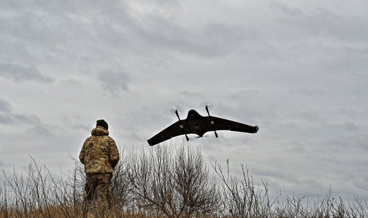 Demonstration flight of drone provided by volunteers to army in Zaporizhzhia Region