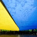 Lugeja: miks peatati täna Kohtla-Järvel Ukraina lipuvärvides aiapaviljonide värvimine?