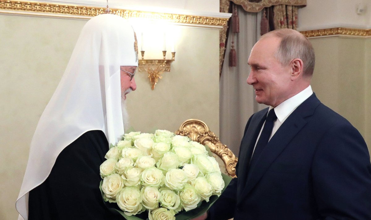 Putin õnnitleb patriarh Kirilli troonile saamise 12. aastapäeva puhul