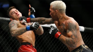 VIDEO | Ajalugu tegev Oliveira alistas vinge alistusvõttega Poirieri ning jäi UFC kergkaalus troonile