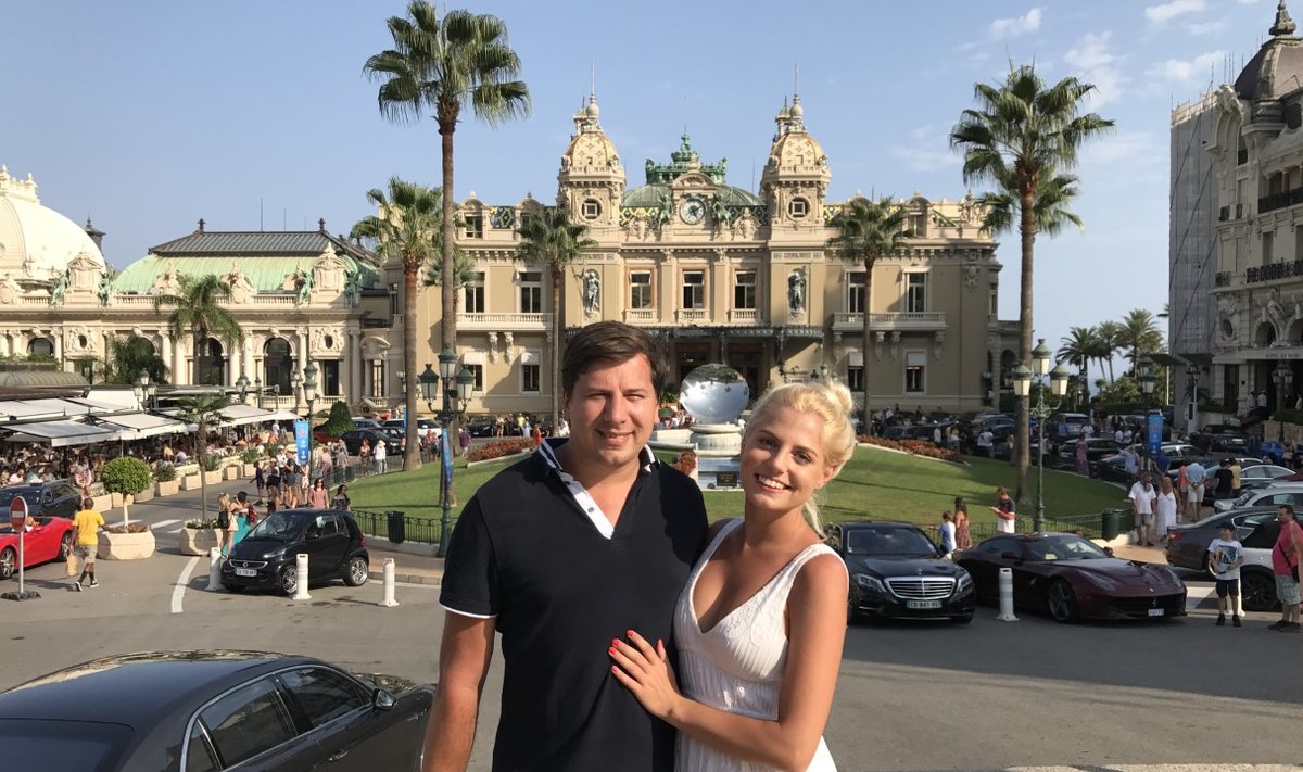 Ardo Kaljuvee ja Nele Dvorjaninov reisil Monacos.