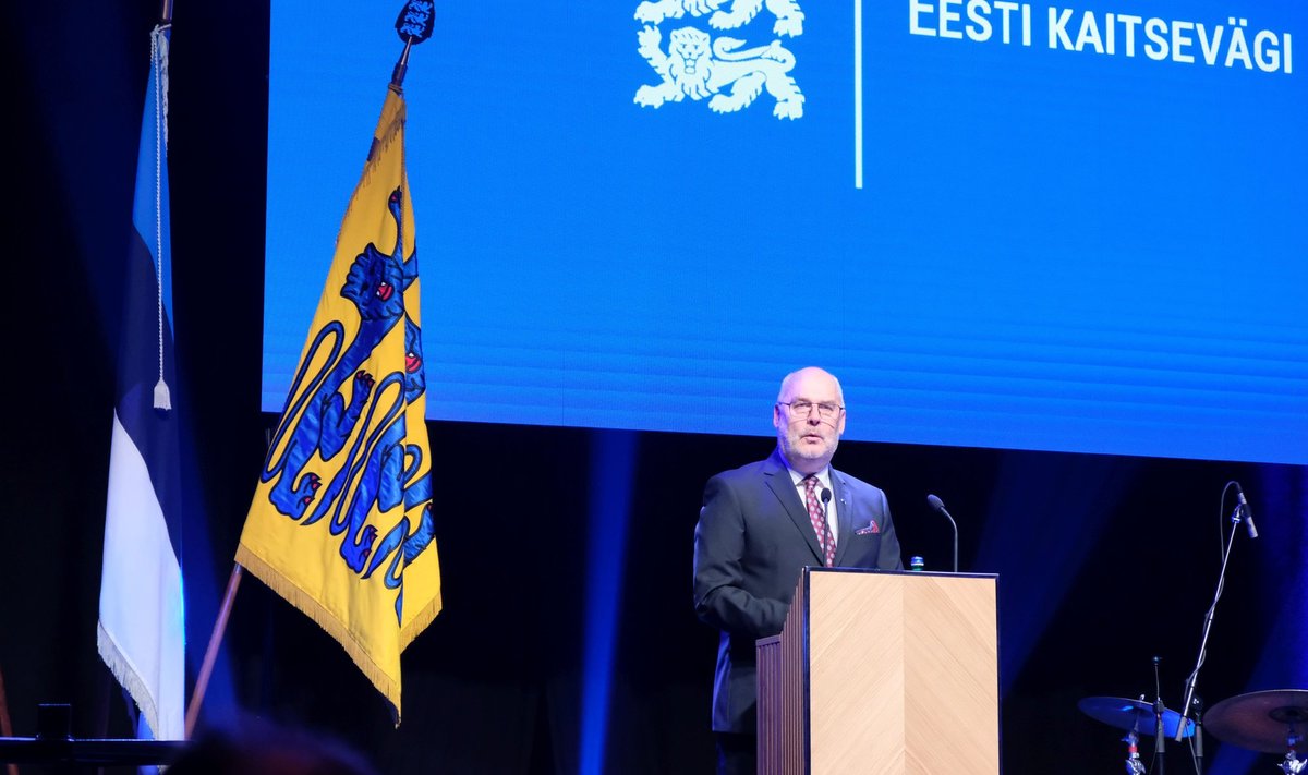 Президент Алар Карис на праздновании 104-й годовщины Сил обороны Эстонии