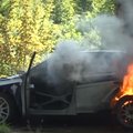 VIDEO | Norra ralliässal põles kuu aja jooksul juba teine auto maani maha