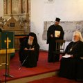 Patriarh Bartolomeus pidas peapiiskop Andres Põderiga toomkirikus palvuse