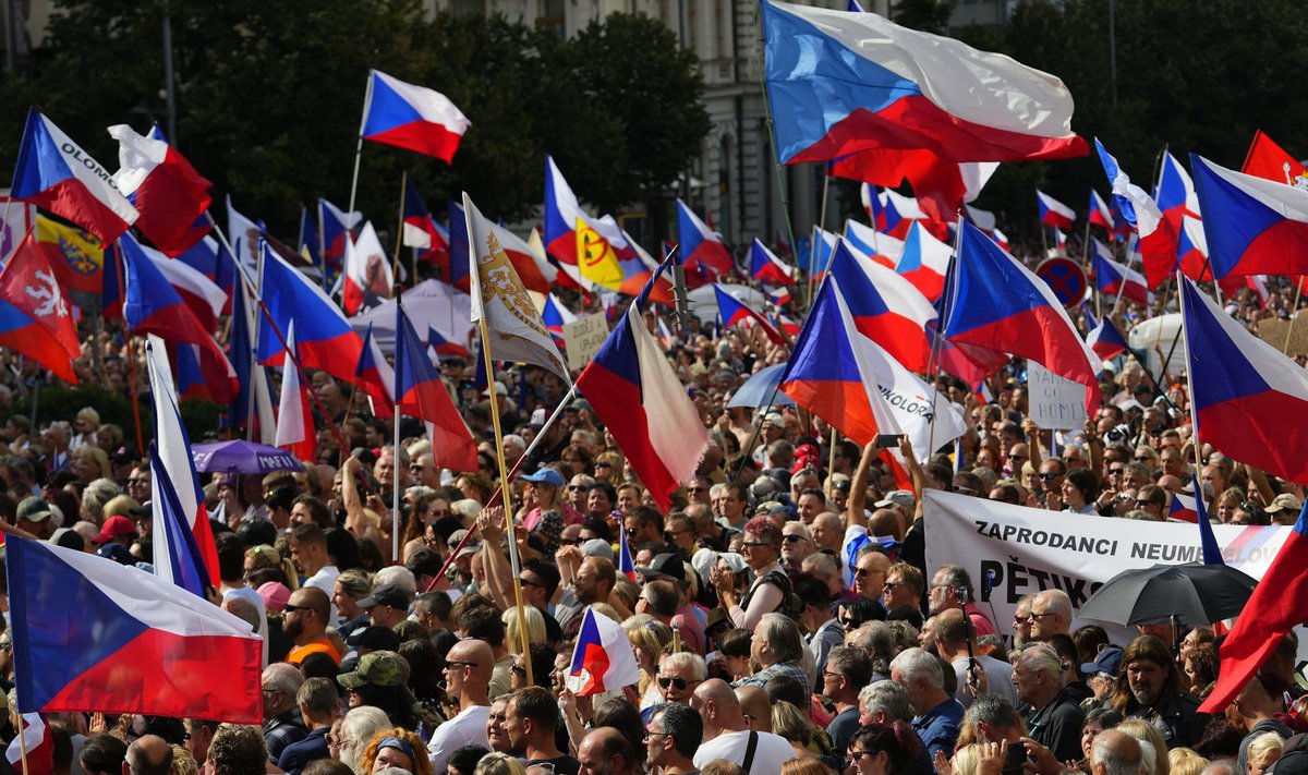 Протесты в Праге 3 сентября 2022 года
