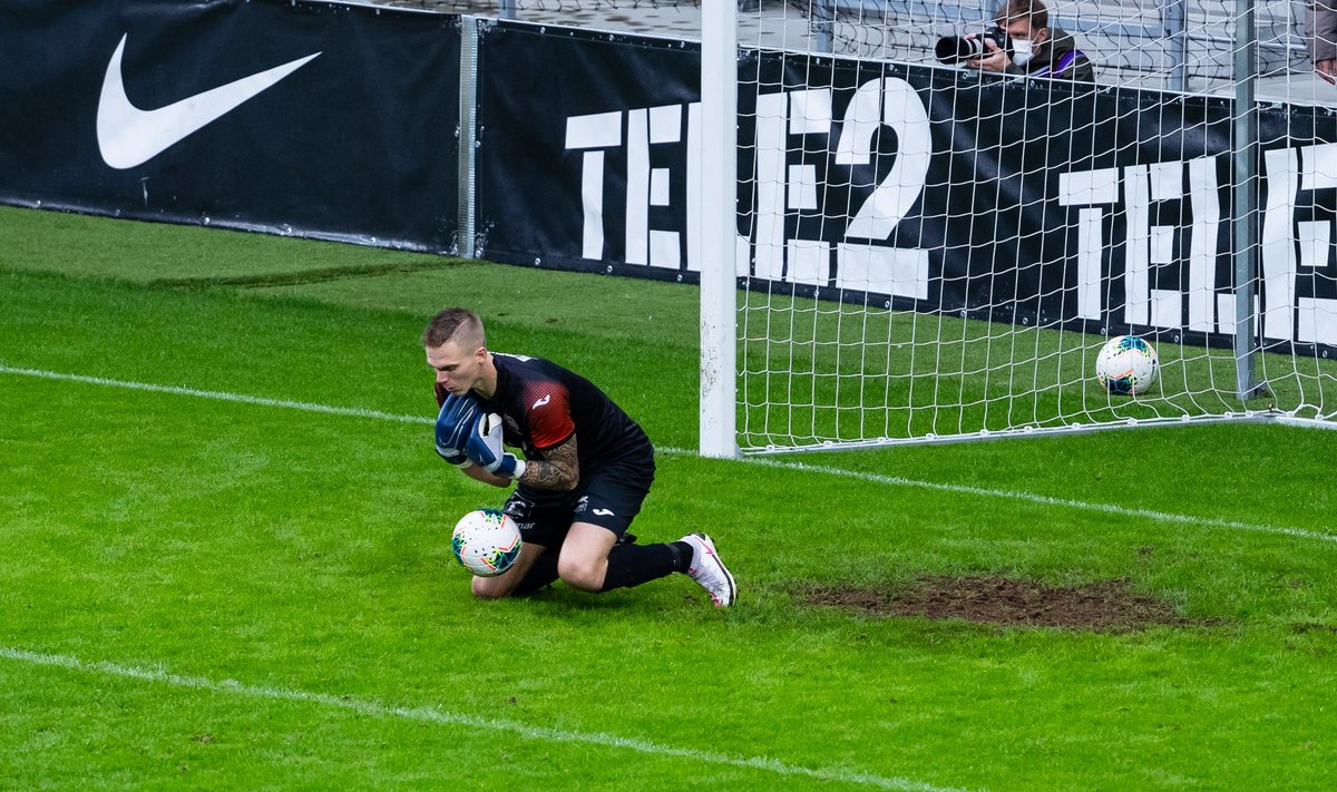 Tallinn, 04.10.2020. FC Flora alistas Eesti jalgpalli Premium liiga 23. vooru mängus Viljandi Tuleviku 2:1.