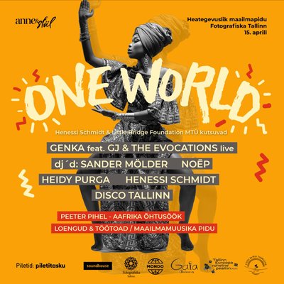 Heategevuslik minifestival One World toimub 15. aprillil