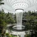 Мощный водопад в самом сердце сингапурского аэропорта: зачем и откуда столько воды