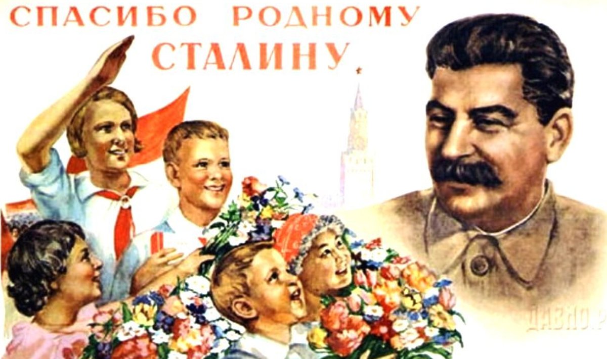 Omal ajal tänati Stalinit "õnneliku lapsepõlve" eest. nnm.me