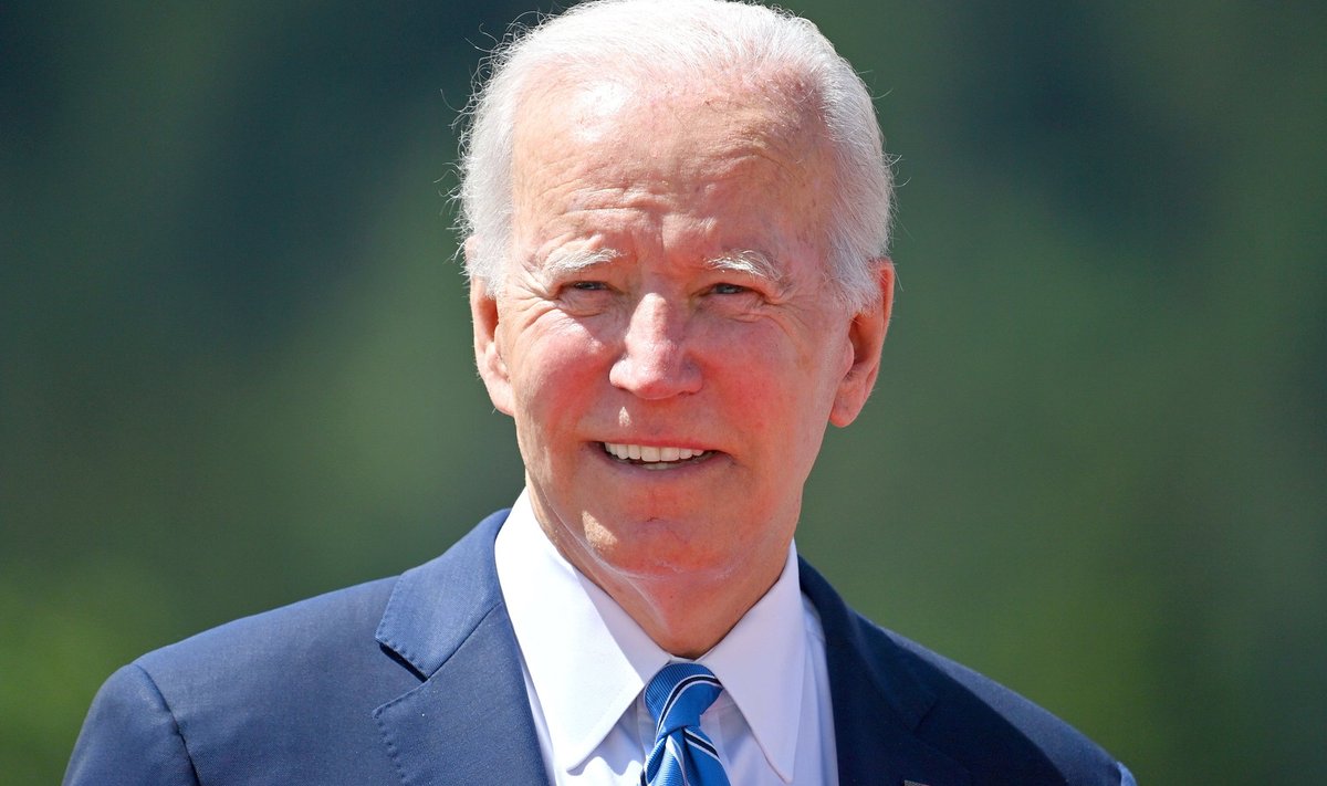 US Praesident Joe BIDEN, Einzelbild,angeschnittenes Einzelmotiv,Portraet,Portrait,Porträt Begruessung der Staatschefs.
