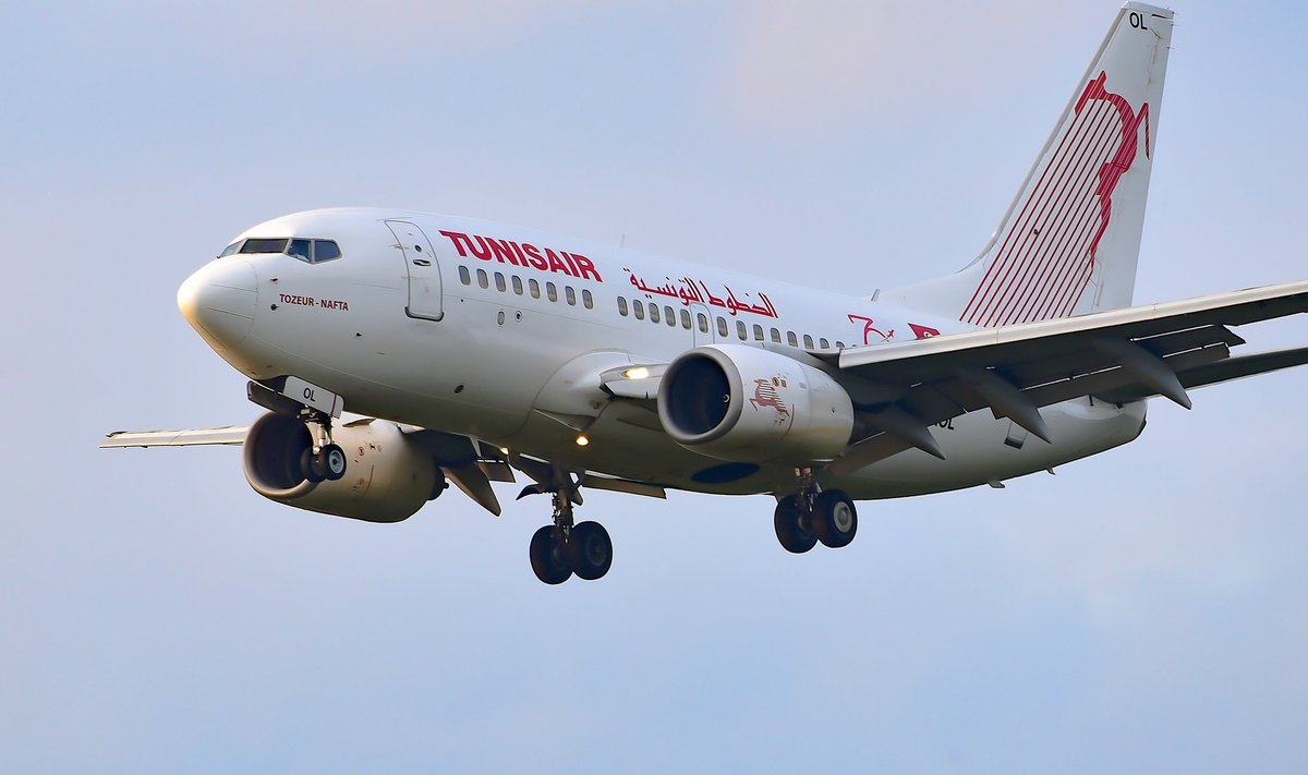 Tunisairi lennuk. Foto on illustreeriv.