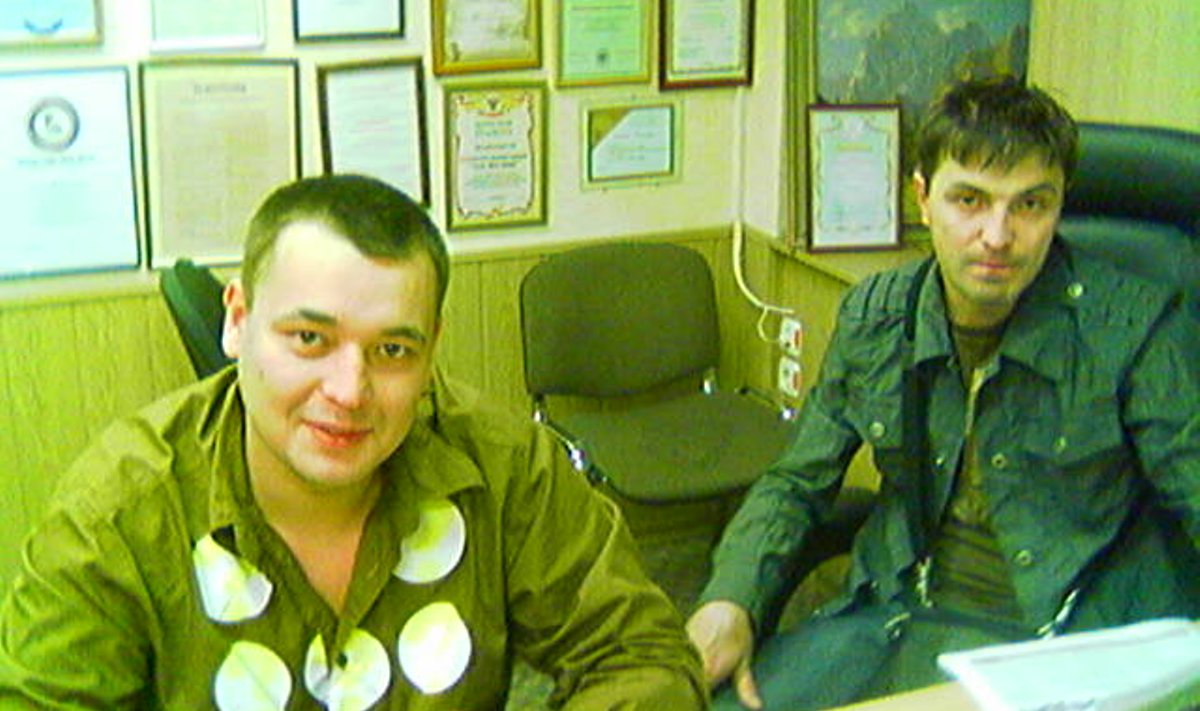 Ruki Vverhi bändi liikmed Aleksei Potehin ja Sergei Žukov