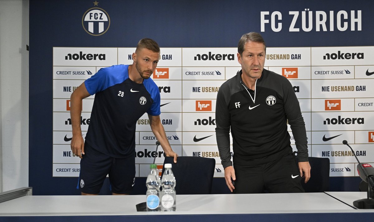 FC Zürichi ridadesse kuuluv Karol Mets (vasakul) on sel hooajal kõige kõrgemal eurotasemel mängiv eestlane.