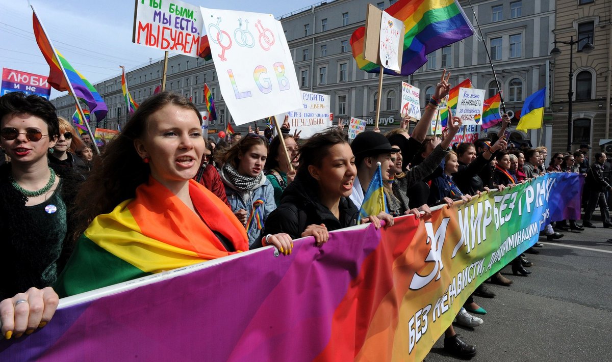 PIITERIS VIKERKAARELIPU ALL: Aastaid tagasi toimusid ka Venemaal LGBT õiguste eest marsid. Praegu pole enam tänavatel kedagi.