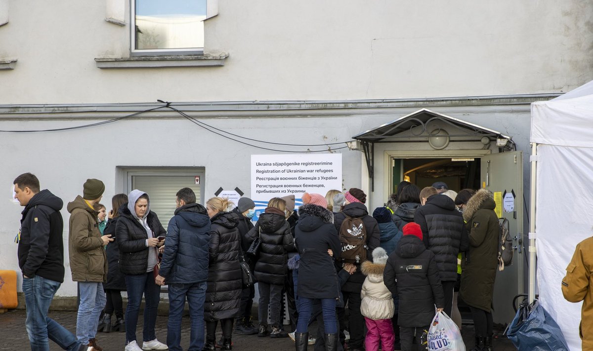 Ukraina sõjapõgenike registreerimine Tallinnas