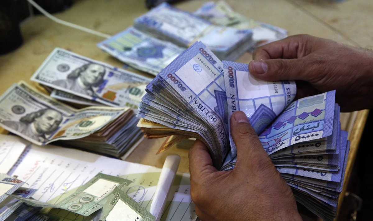 50 000 ливанских фунтов составляют  32 евро