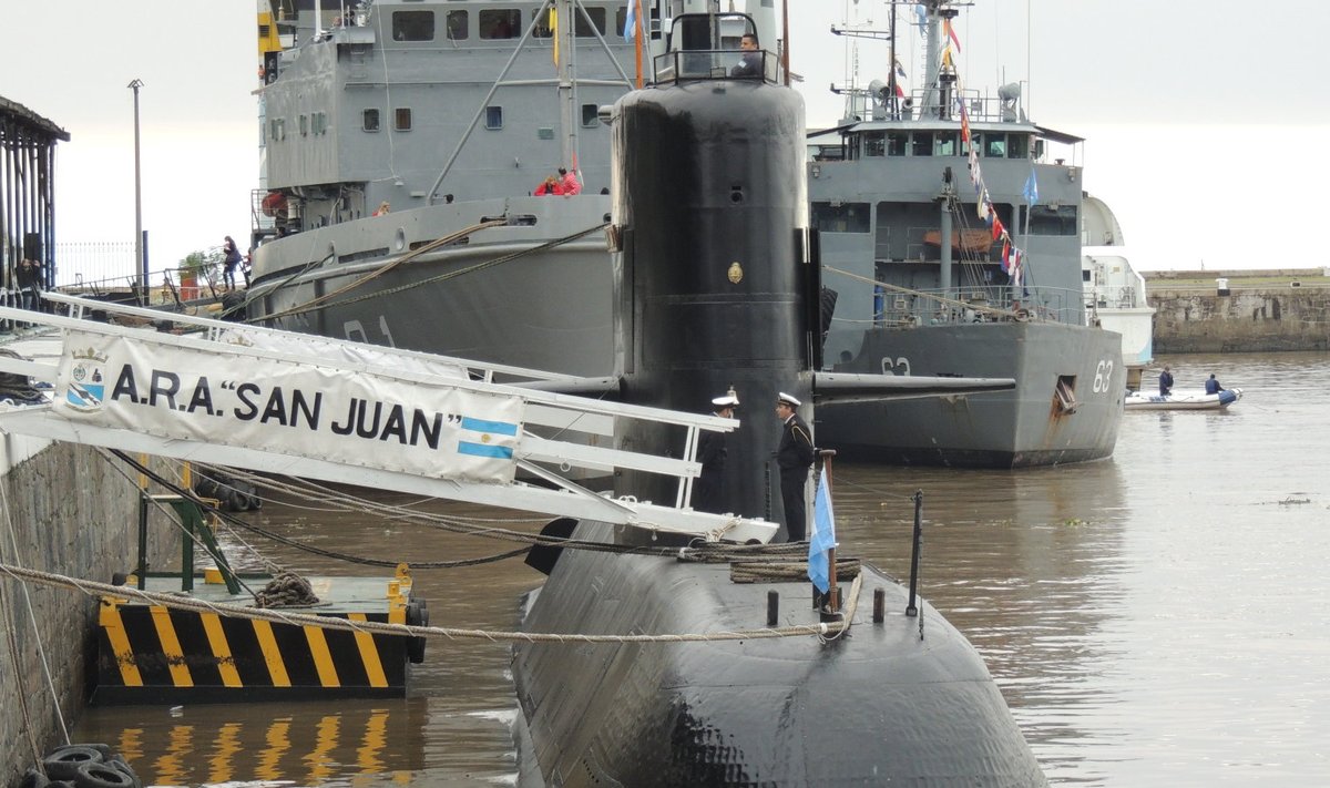ARA San Juan tänavu mais mereväebaasis (Foto: Wikimedia Commons / Juan Kulichevsky)