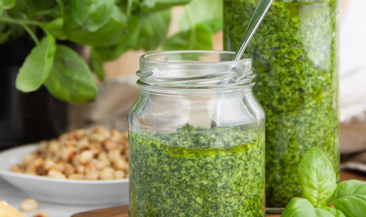 Pesto sobib mitmete toitude juurde.