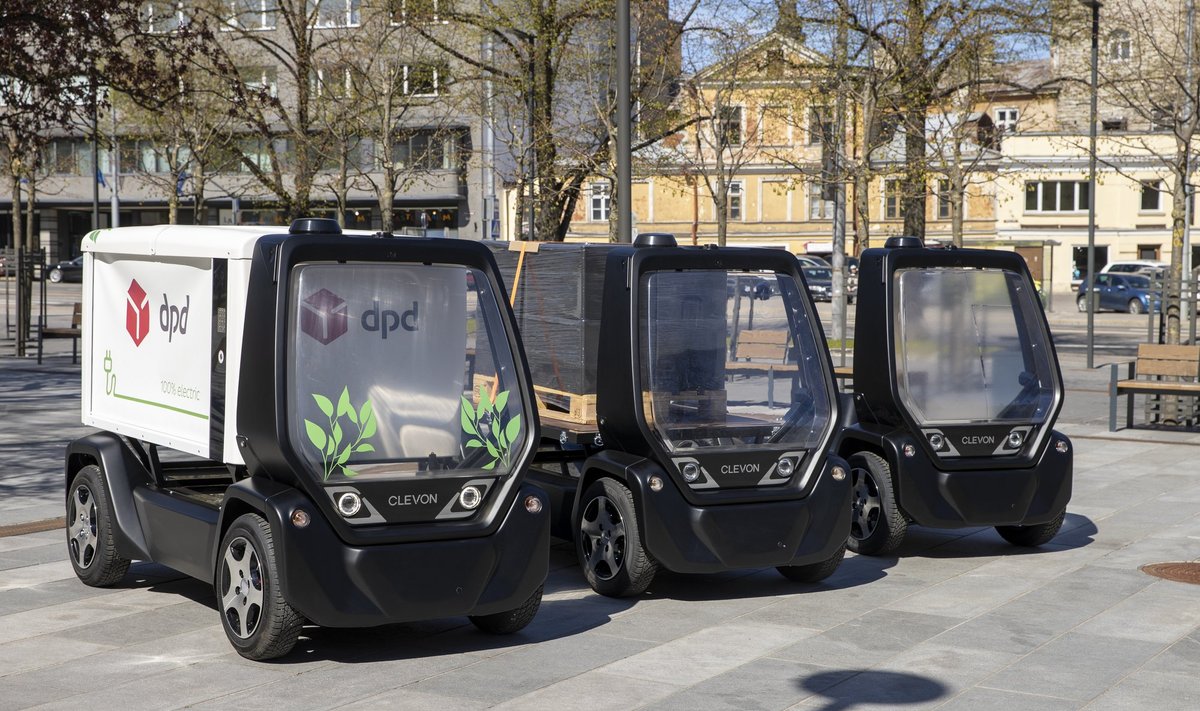 Cleveron Mobility tutvustas mai keskel oma autonoomseid sõidukeid.