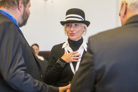 Kristiina Ojuland. Presidendivalimised Valimiskogus 2016.