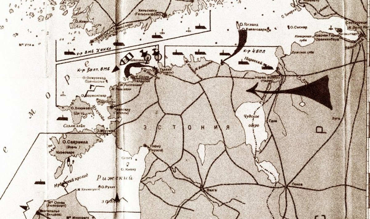 Punalaevastiku plaan Eesti ranniku blokeerimiseks 1940