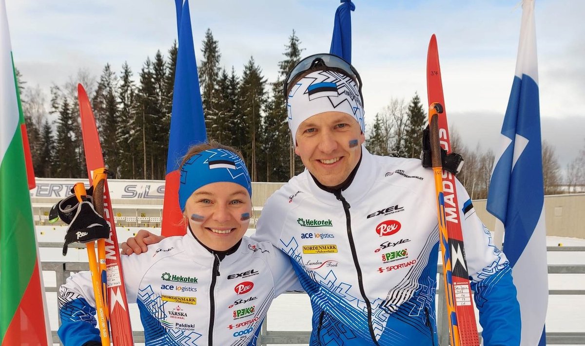 EM-hõbeda võitnud Eesti võistkond: Daisy Kudre-Schnyder ja Mattis Jaama