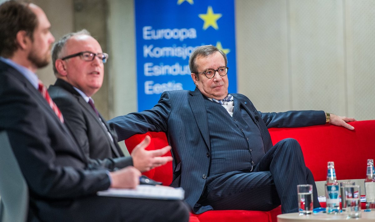 Toomas Hendrik Ilvese ja Frans Timmermansi debatt Tallinna Ülikoolis