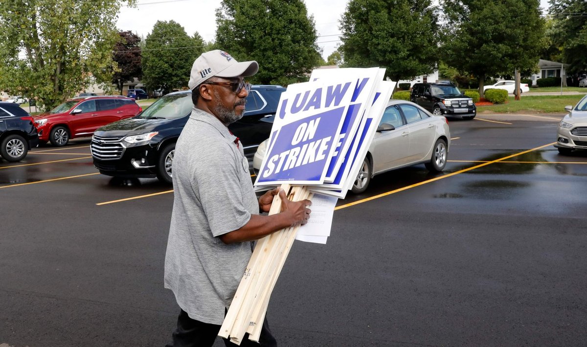 General Motorsi ametiühinglastest töötajad on streigilainel
