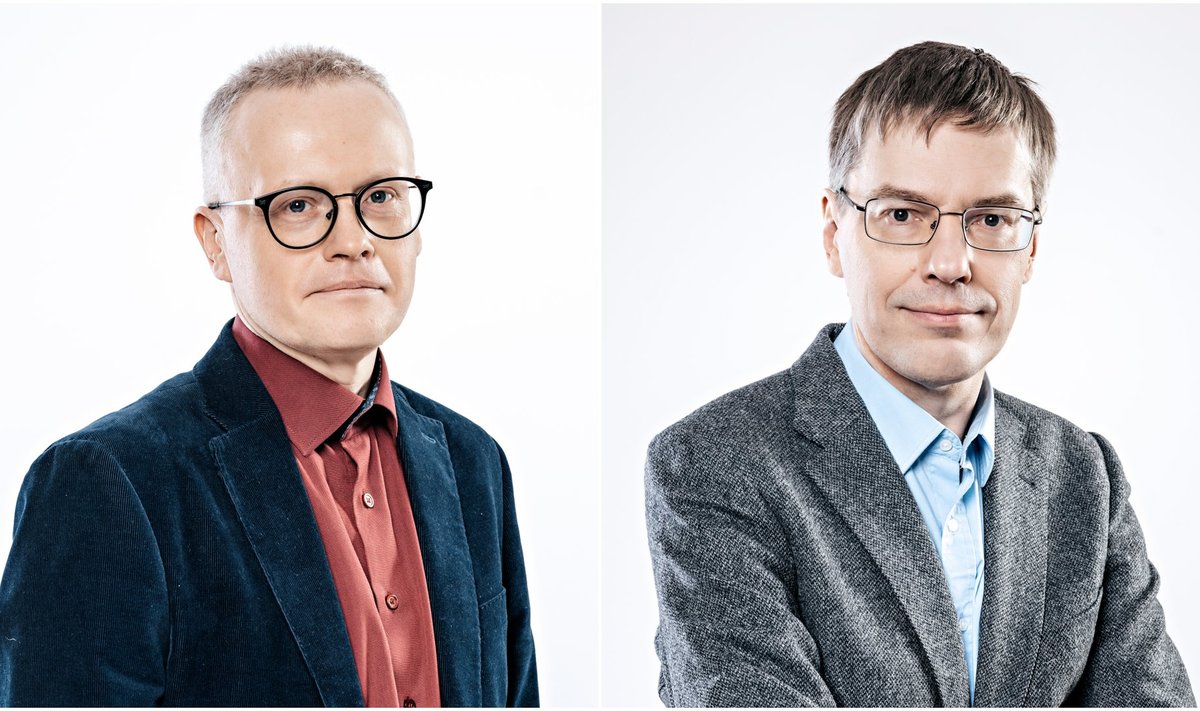 Eesti Ekspressi ajakirjanikud Sulev Vedler ja Tarmo Vahter