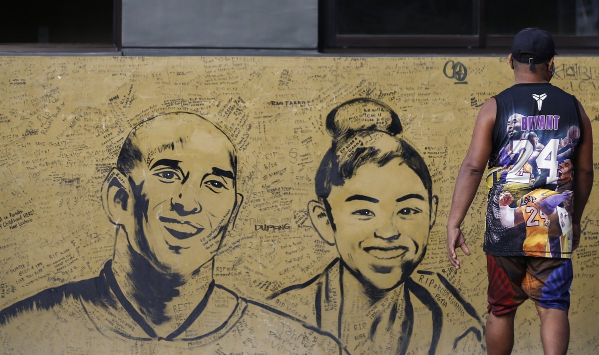 Kobe ja Gianna Bryantile on austust avaldanud ka paljud tänavakunstnikud.