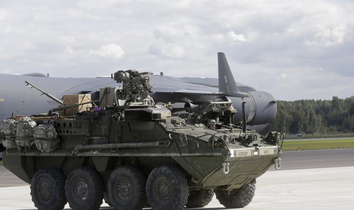 US Army armoured transporter Stryker