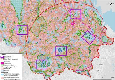 Analüüsis välja toodud harjutusväljaku võimalikud asukohad: Orava, Ahja, Karula, Soontaga ja Nursipalu. Kuigi Soontaga piirkond asub 2. jalaväebrigaadist rohkem kui 50km kaugusel, võeti see valikusse suure riigimaade osakaalu tõttu.