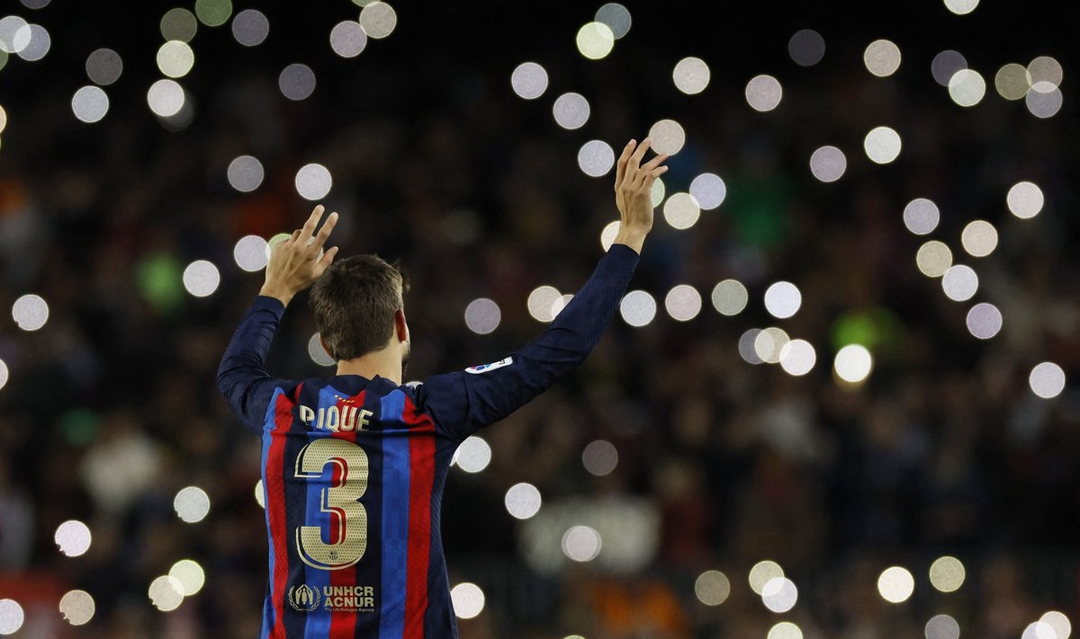 Gerard Pique jättis mängijana FC Barcelona fännidega hüvasti.