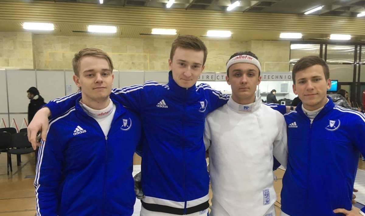 Vasakult: Ruslan Eskov, Filipp Djatšuk, Andzej Gedzo, Klim Gusarov.