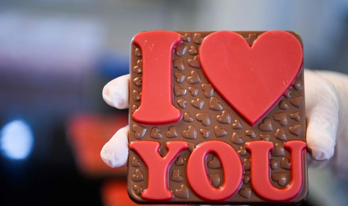 Valentiinipäeva šokolaad.