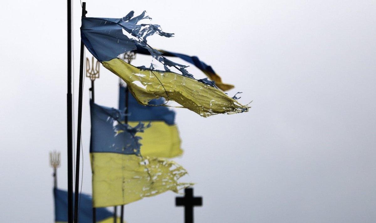 Ukraina lipud Tšernihivis