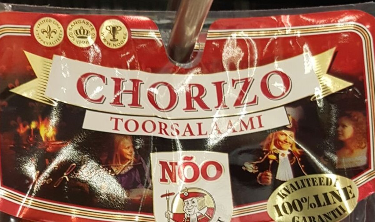 Nõo Lihavürsti toodetud chorizo toorsalaami.