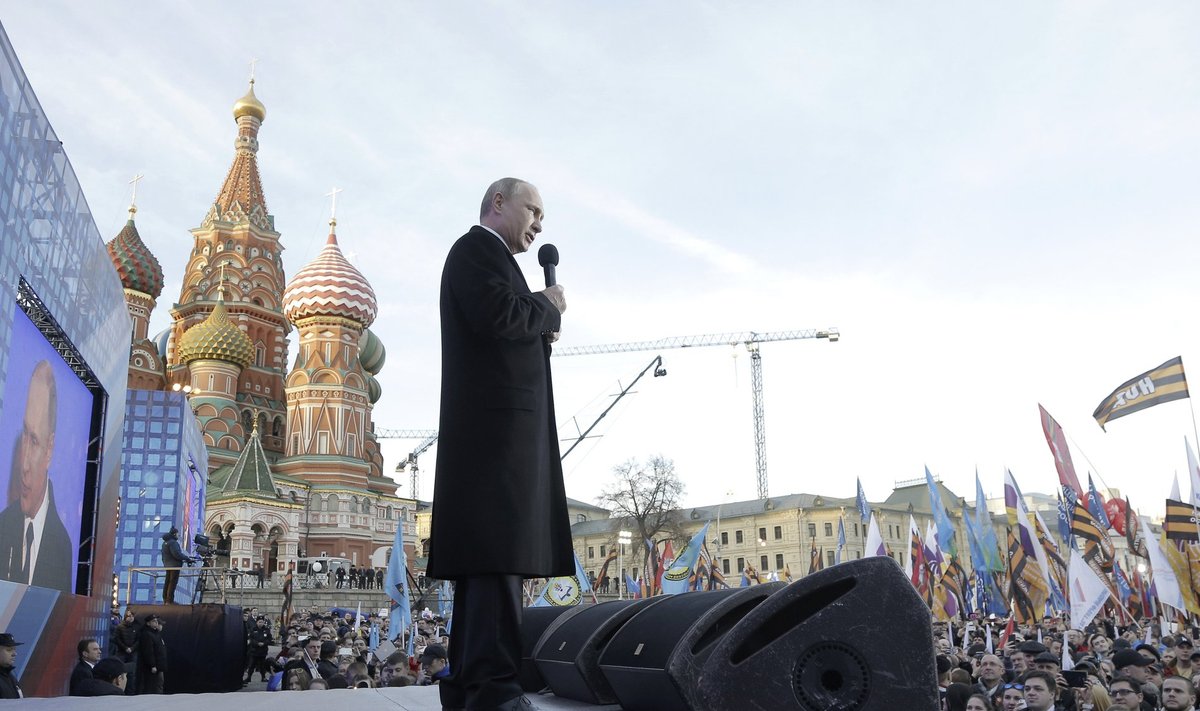 Putin kõnet pidamas