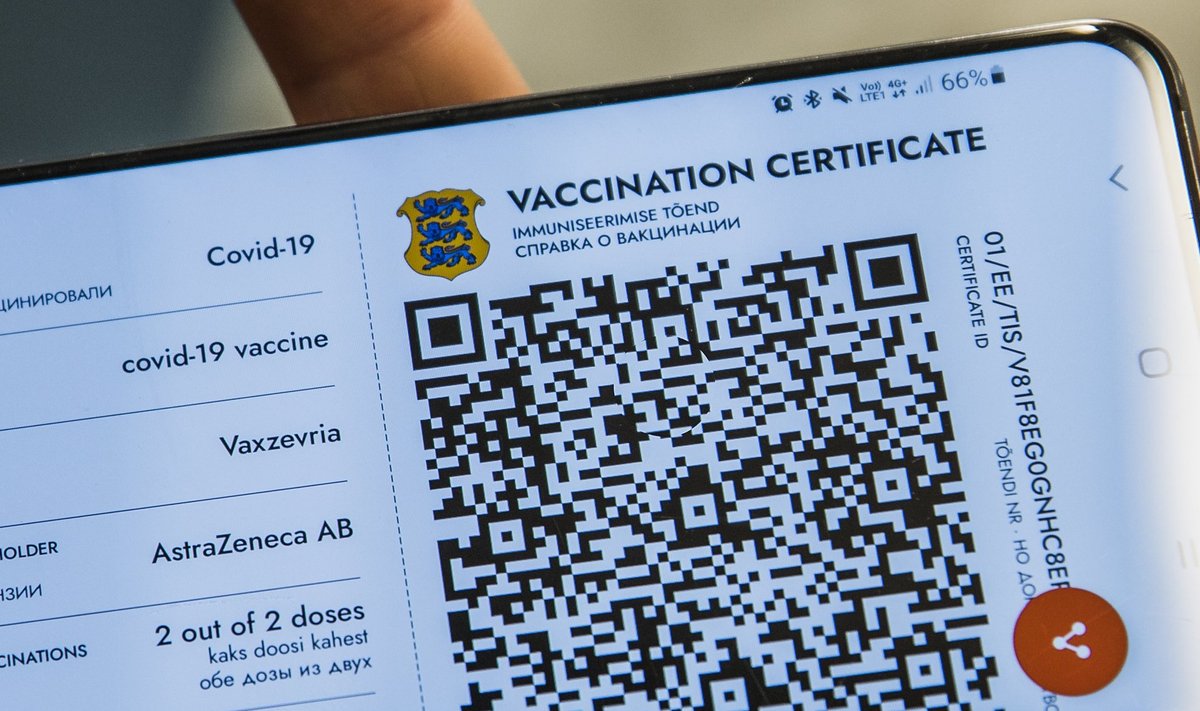Digitaalne vaktsineerimispass.
