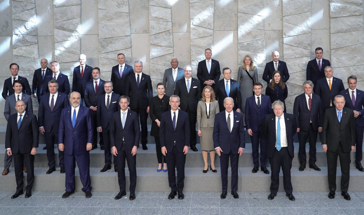 NATO riikide juhid 24. märtsi tippkohtumisel